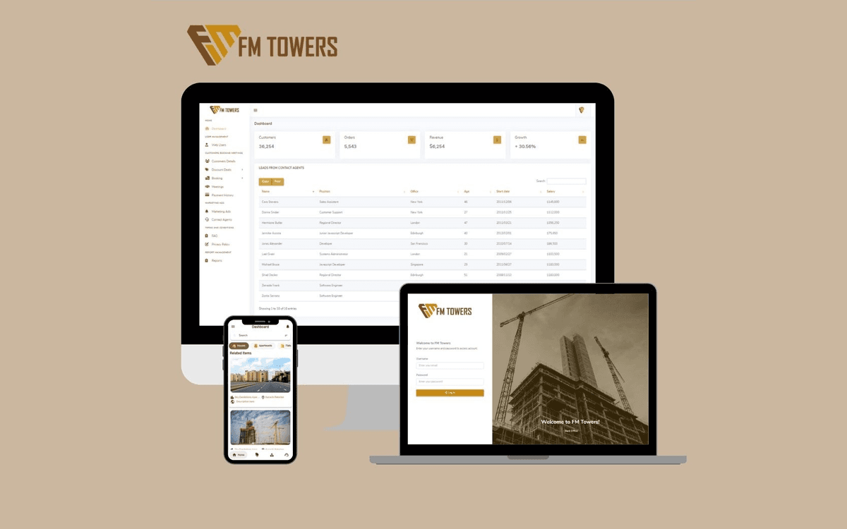FM Towers Web & Apps preview